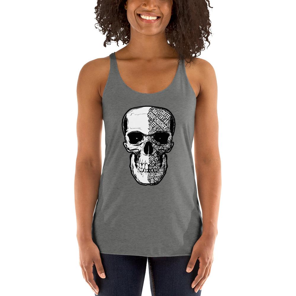 Women's Racerback Skull Tank