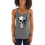 Load image into Gallery viewer, Women&#39;s Racerback Skull Tank
