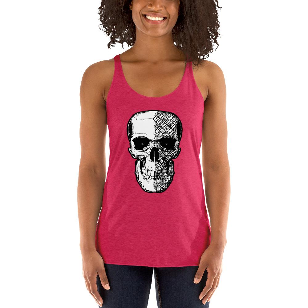Women's Racerback Skull Tank